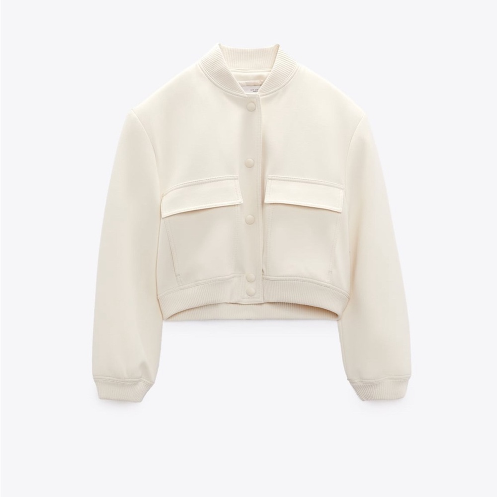 Zara maxi pocket bomber jacket size Medium NWOT